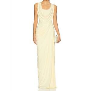 NEW DEME BY GABRIELLA renata maxi dress in butter yellow